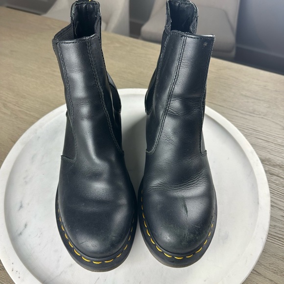 Dr. Martens Cadence Slip On Black Leather Boots - Picture 3 of 7
